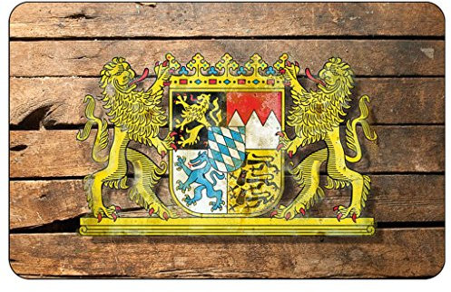 Cadora Magnetschild Kühlschrankmagnet Wappen Bayern Shabby chic abgenutzt Used Look