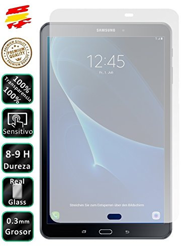 Movilrey Protector para Galaxy Tab A6 2016 10.1 T580 Cristal Templado de Pantalla Vidrio 9H para Tablet