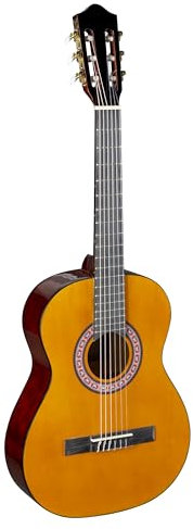 J & D CG-1 3/4 NT Konzertgitarre, 3/4 Gitarre Classic, Classical Guitar mit Natural Fichtendecke, Akustik-Gitarre für Anfänger und Einsteiger
