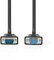 Nedis - Cavo VGA VGA maschio - VGA H femmina, 5,0 m, colore: Nero