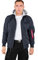 Alpha Industries Herren MA-1 TT Hood Bomberjacke, Rep.Blue, L