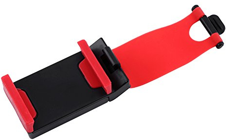 Sxhlseller Soporte para Volante, Universal Ajustable para Coche Elástico Soporte de Montaje en Clip para Volante Soporte para Teléfono Móvil GPS