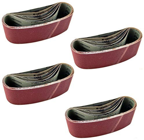 24x Bandschleifpapier 75 x 480 mm Körnung 40/60/80/100/120/150