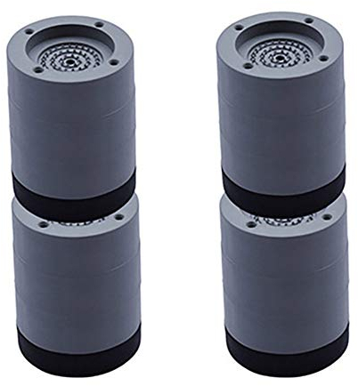 UUMFP Washing Machine Feet Pads, Anti Vibration Rubber Mat, Steady Spin Floor Protection Non Slip Pads, Furniture Feet for Dryer, Refrigerator, Microwave, Oven (Color : Grey, Size : 8.5cm)