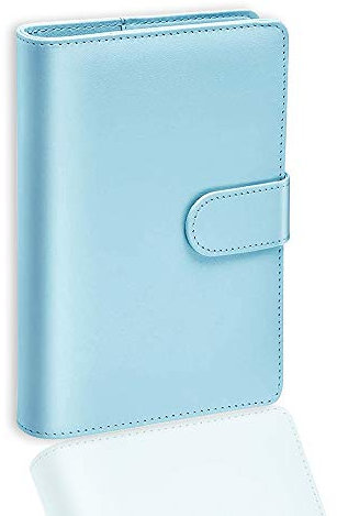 a5 Pu-Leder-Notizbuch, Weich Notizbuch Pu Kunstleder a5 Format Nachfüllbar, Ringbuch a5 Nachfüllbar, Taschen-Reisebuch (Blau)