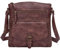 KouLi Buir Crossbody Bag Schultertasche Handtaschen PU Leder Sling Bag Multi Pocket Leicht Medium