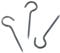 40mm Hooks Screw in Heavy Duty Steel Ceiling Cup Hook Hanging Eye Picture Outdoor Light(Pack of 8)