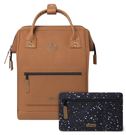 CABAIA Sac à Dos Adventurer Turin 18L - Ordinateur 13 - Déperlant | Bagage cabine · Ouverture grand angle · Système MOLLE pochettes interchangeables · Certifié Vegan · Conçu pour durer