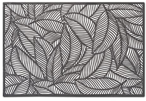 Zeller 27061 Platzset 'Farn', Kunststoff, schwarz, ca. 45 x 30 cm