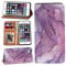 Printed Phone Case Fit iphone SE 2 (2020), iphone 6 / iphone 6S Soft Silicone TPU inner case + PU Leather Flip Wallet Stand Phone Case Cover for Apple iphone 7/ iphone 8 (lavender color)