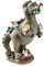 Great Garden Gnome Massacre Resin Dinosaur Eating Gnomes Garden Statue Weather-Resistant Cute Garden Gnome Ornaments for Garden Lawn Courtyard (B)