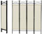 Multigot 4 Panel Room Divider, Folding Protective Screens, Movable Partition Privacy Separator for Living Room Bedroom Office (White)