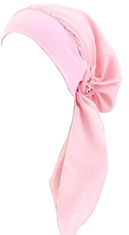 Luminary Kunstseiden-Turban-Mütze Stretch-Haarband Zopfmütze Piratenmütze Chemotherapie-Mütze (13)