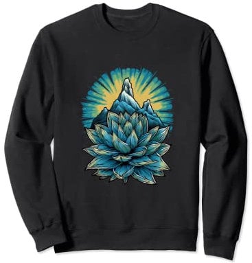 Agave Titanota Royal Agave Kreide Agave Sukkulenten Pflanzen Sweatshirt