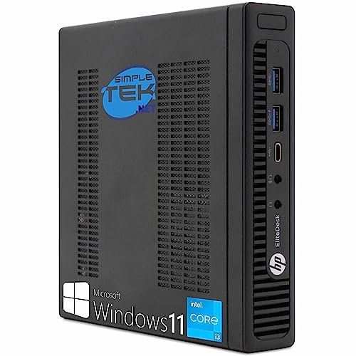 HP Mini PC EliteDesk 800 G2 USDT Core i3 3.70 GHz Windows 11 Pro | 8GB RAM SSD 240GB | USB Type-C DisplayPort Smartworking (reacondicionado)
