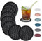 Wingcases Dessous de Verre en Silicone pour Boissons [8 Paquets sans Support], sous-Verres, Tapis de Protection pour Table - Décoration de Table de Café, Cadeau pour Toutes Les Occasions