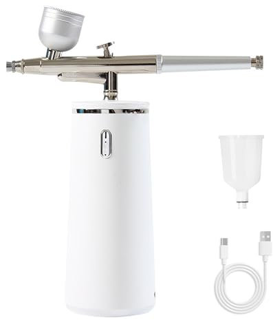 Microtree Spruzzatore di ossigeno per acqua per la pelle del viso, spray ad alta pressione, umidificatore portatile e ricaricabile, 0,3 mm nano vapore facciale