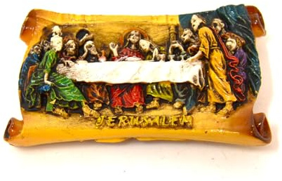 7 cm Kühlschrankmagnet Jerusalem. magnetisch. Das letzte Abendmahl. Hauptstadt Israels. Jesus. bekam Christentum. Weihnachten