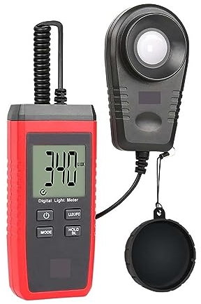 Lichtmeter, Digitales Lichtmessgerät Lux/FC-Messgeräte Luminometer Photometer 200.000 Lux Luminometer Photometer Messen Tester für die Kultivierung und Messung von Zimmerpflanze