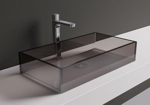 Casa Padrino Luxury Glass Washbasin Bronze 65 cm - Made in Italy