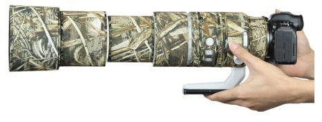 CHASING BIRDS Manteau de protection imperméable camouflage pour Canon RF 200-800 mm F6.3-9 IS USM Housse de protection imperméable (camouflage roseau)