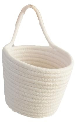 LEJIAJU Kitchen Round Hanging Baskets Wall Hanging Baskets Handwoven Hanging Plant Basket Decor For Vegetable Potato Storage