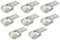8 ruedas de diámetro para puerta corredera, guía de rodillo de riel de puerta, rueda giratoria fija pequeña, rueda giratoria resistente, rueda guía de nailon, polea de rueda de guía de mesa de comedor