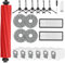 21 pièces Kit Aspirateur d'accessoires pour Roborock Qrevo S/QRevo Pro/QRevo MaxV/Qrevo Plus,1 Brosse Principale,6 Sacs à Poussière,6 Brosses Latérales,2 Filtres,4 Serpillères,1 Brosse,1 Tournevis