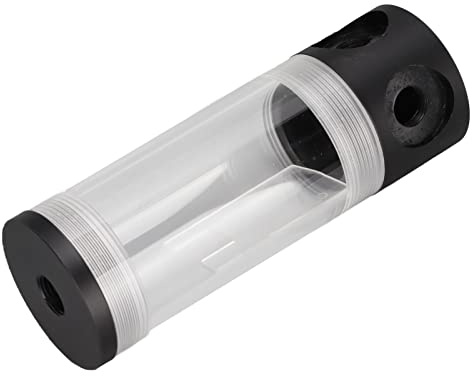 MTLAVISH Reservoir Wasserkühlung Hochleistungs Acryltank für PC Wasserkühlungssysteme, vollständig geöffnetes Design mit 50 mm Durchmesser, G1/4 Gewinde, langlebig und leicht zu reinigen