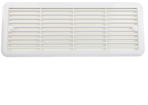 Griglia di montaggio per frigorifero 62445480 camper Thetford presa d'aria caravan Ventilazione Frigo apertura ventilazione Presa Daria Esterna Roulotte 483 mm x 186 Sostituzione bianco