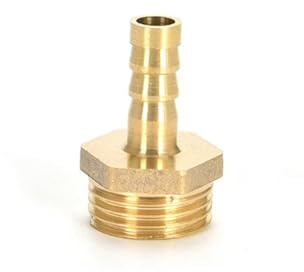 Générique Raccord de Tuyau à Embout cannelé 6, 8, 10, 12, 14 mm, Filetage 1/8, 1/4, 3/8, 1/2 BS*P, raccords de tuyauterie en Laiton(BTPC 1pcs,8MM,1/8)