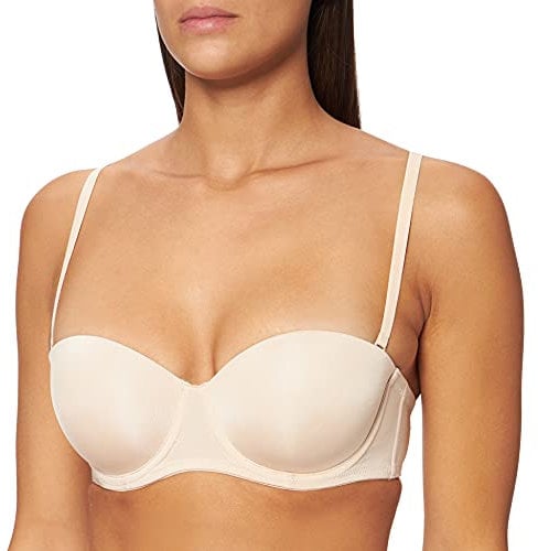 Dorina Damen Multiway Bandeau Top MICHELLE D17193A, Einfarbig, Gr. 75A, Beige (Nude B60)