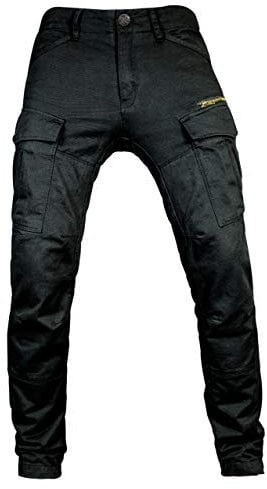 John Doe Stroker Cargo XTM Motorradhose Atmungsaktiv mit Protektoren Black 33/32