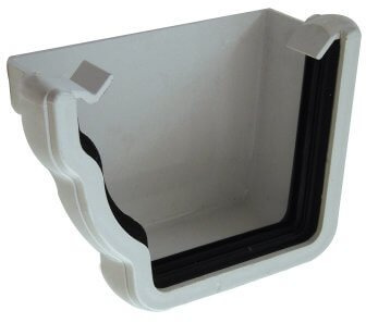 FloPlast Ogee White External Stopend Left Hand