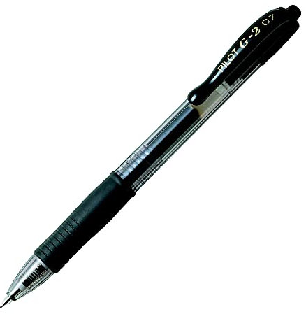 PILOT G2-7, Gelschreiber, (Schwarz), 1 Stück (6er Pack)
