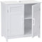 Mendler Waschbeckenunterschrank HWC-A85, Badschrank 60x60x30cm - weiß