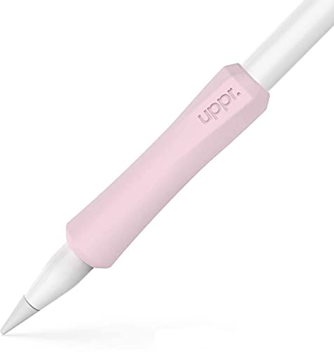 UPPERCASE Designs NimbleGrip - Supporto ergonomico in silicone di alta qualità, design su entrambi i lati, compatibile con Apple Pencil di prima e di seconda generazione (2 Pezzi, Rosa)