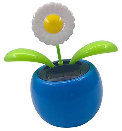 F Fityle Blumen Solar Wackelfigur Solarfigur Solarwackelfigur tanzende Figur Dekofiguren - Gänseblümchen
