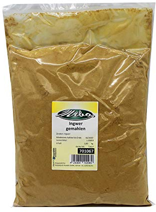 1kg Ingwer Ginger Ingwerpulver gemahlen
