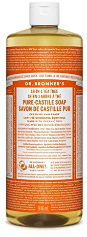 Dr Bronner's 944ml Arbre a thé 18-en-1 - savon pur végétal