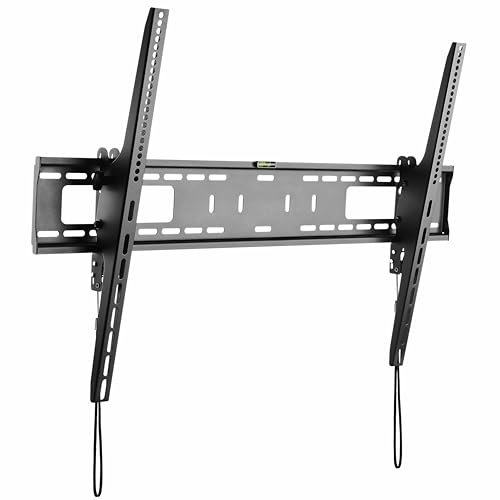 RICOO TV Wandhalterung Fernseher Halterung Neigbar für 60-100 Zoll Fernsehhalterung für Wand N2396 Universal Wandhalter Smart Flach OLED Curved Fernseh-Halter bis 75 Kg & VESA 900 x 600 mm