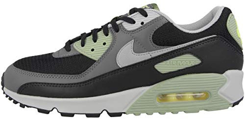 Nike Herren Air Max 90 Laufschuh, Oil Green Lt Smoke Grey Black Iron Grey Lt Zitron, 45 EU
