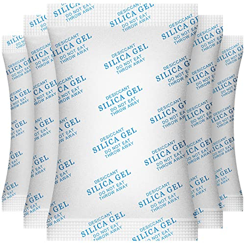 O2frepak 20G (50 Sachets) Gel de Silice Sachet anti Humidité,Sachet Déshydratant,Sachet Absorbeur d'humidité,Silica Gel Sachets Desiccant Packets for Storage