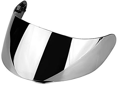Ymiko Helmlinsenschutz, Motorrad Windschutz Helmlinsenvisierschutz Vollgesicht Kompatibel mit für AGV K1 K3 SV K5 K5-S(versilbert)