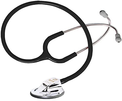 hongrenamz Professionelles Stethoskop mit Einzelkopf für Medizinische Kardiologie Säuglingsschwestern Arztpraxis Pädiatrie-Black||616
