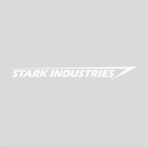 tradercat Auto Aufkleber Stark Industries Tuning (2 Stück) - 14.5x13cm - Sticker für alle Oberflächen - Fenster, Seitenspiegel, Heckscheibe, Motorhaube, Fahrzeug – mit Anleitung (Weiss)
