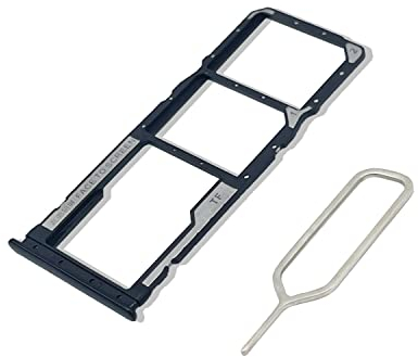 Eonpam Tarjeta SIM Bandeja para (Xiaomi Redmi Note 10/Note 10S/Note 10 Pro) Calidad Original Reemplazo Ranura Tarjeta SD Bandeja con Pin Tarjeta SIM(Gris)