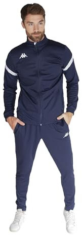 Kappa Dalcito Tuta da ginnastica, Blu / Bianco, L Unisex - Adulto