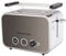 Russell Hobbs - Tostadora Distinctions Titanium, 2 Ranuras Cortas y Anchas, Tostador para 2 Rebanadas, Calienta panecillos, Función Cancelar, Recalentar y Descongelar, Acero Inoxidable, Marrón