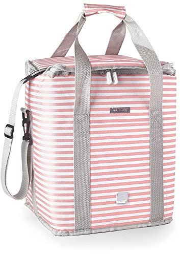 IBILI - Bolsa Nevera Isotermica Biarritz 30 Lt, Interior Impermeable, Aislante Termico de 3 Capas, Plegable